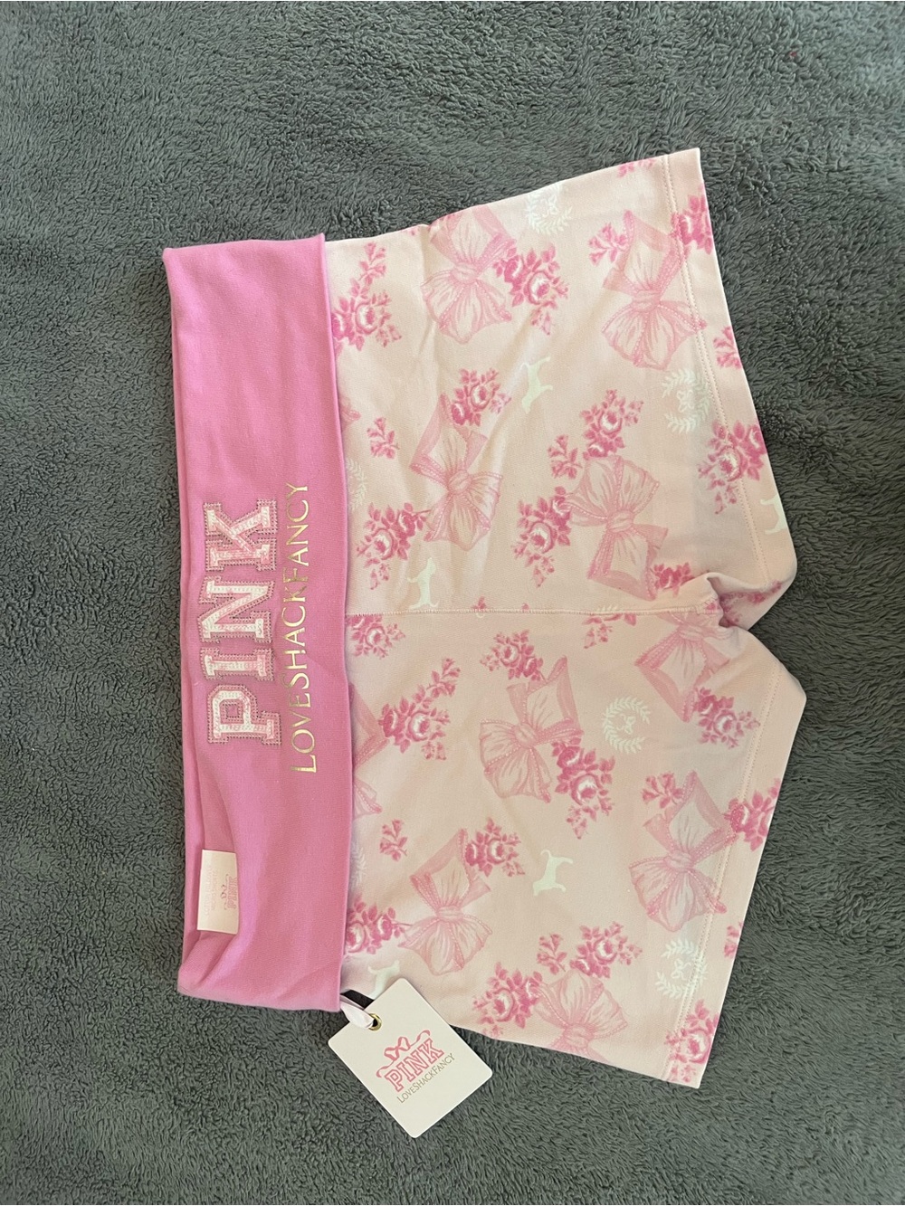 PINK by Victoria's Secret Pink LoveShack Fancy Floral Bow-Print Women’s Shorts